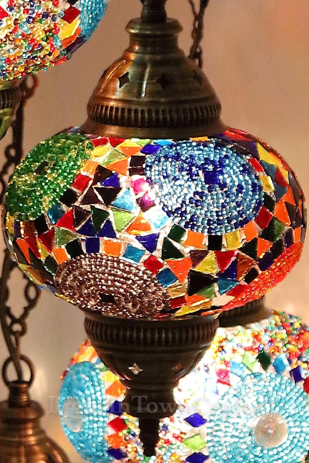 5 GLOBES MOSAIC CHANDELIER Turkish Tiffany Mosaic Lamp Moroccan Lighting Hanging Ceiling Lantern Lamp Pendant Light Bedside Fixture for Home