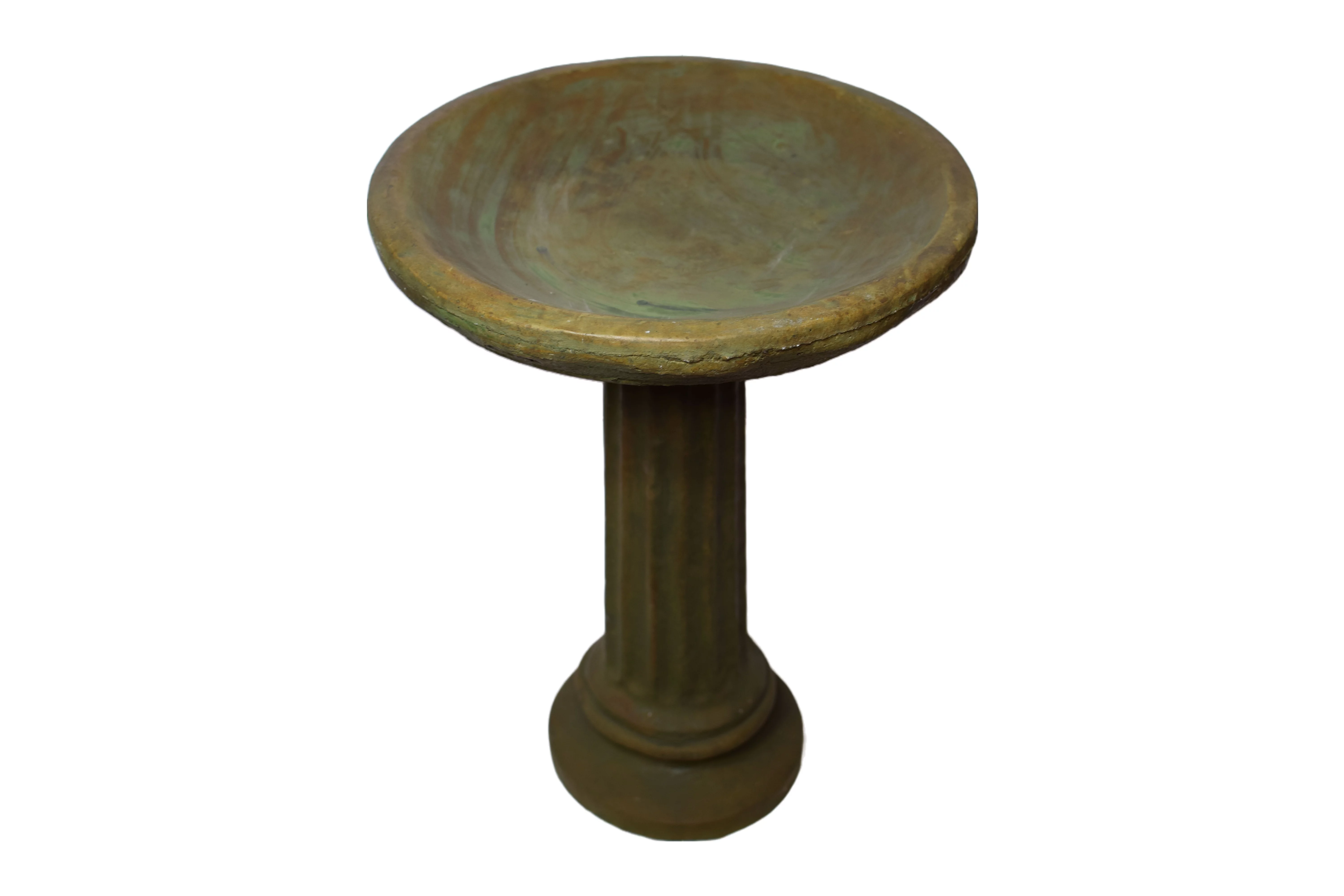Solid Rock Stoneworks Collanade Birdbath- 26" Tall
