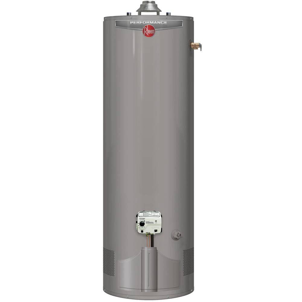 Rheem Performance 50 gal. Tall 6 Year 38,000 BTU Ultra Low Nox (ULN) Natural GAS High Efficiency Tank Water Heater 678016
