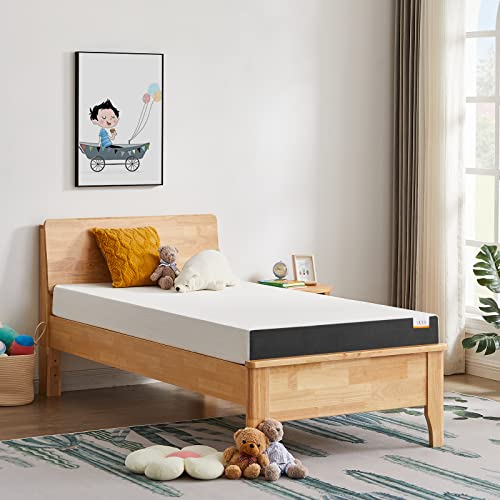 Twin Mattress, 5 Inch Cooling Gel Memory Foam Mattress in a Box with Breathable Cover Medium Firm Twin Bed Mattress for Bunk Bed, Trundle Bed, Pressure Relief, CertiPUR-US Certified