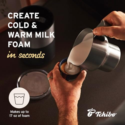 Tchibo Single Serve Coffee Maker Black - Automatic Espresso Coffee Machine - Built-in Grinder, No Coffee Pods Needed