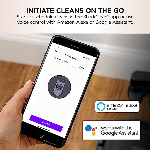 Shark AV2501S AI Ultra Robot Vacuum, with Matrix Clean, Home Mapping, 30-Day Capacity HEPA Bagless Self Empty Base, Perfect for Pet Hair, Wifi, Dark Grey