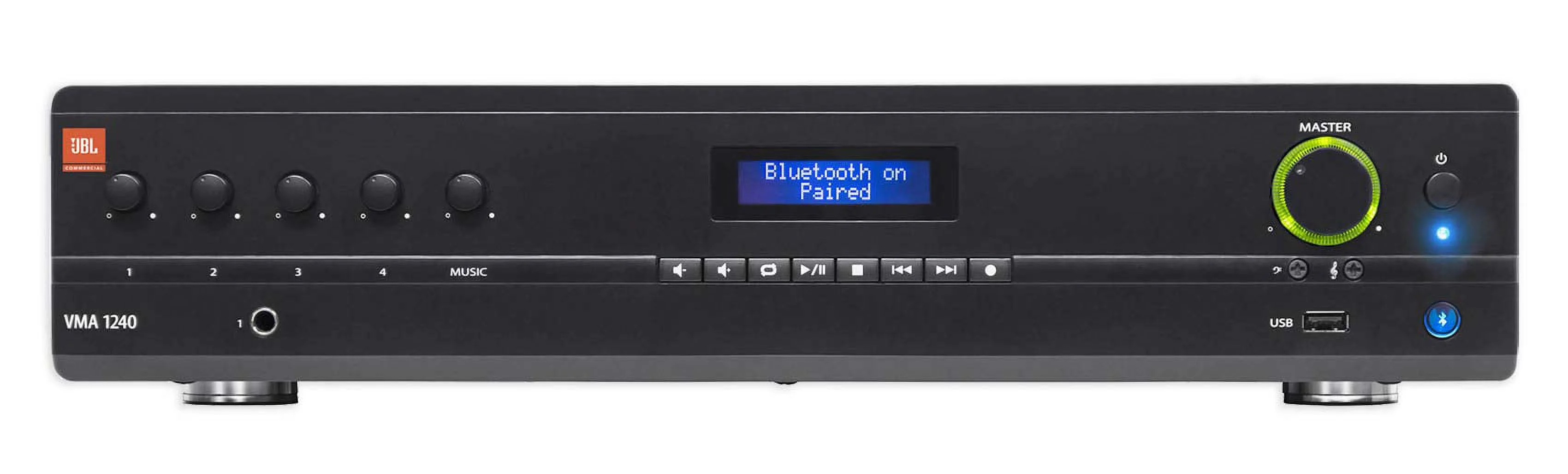 JBL VMA1240 Commercial/Restaurant 70v Bluetooth Mixer/Amplifier+10 Wall Speakers