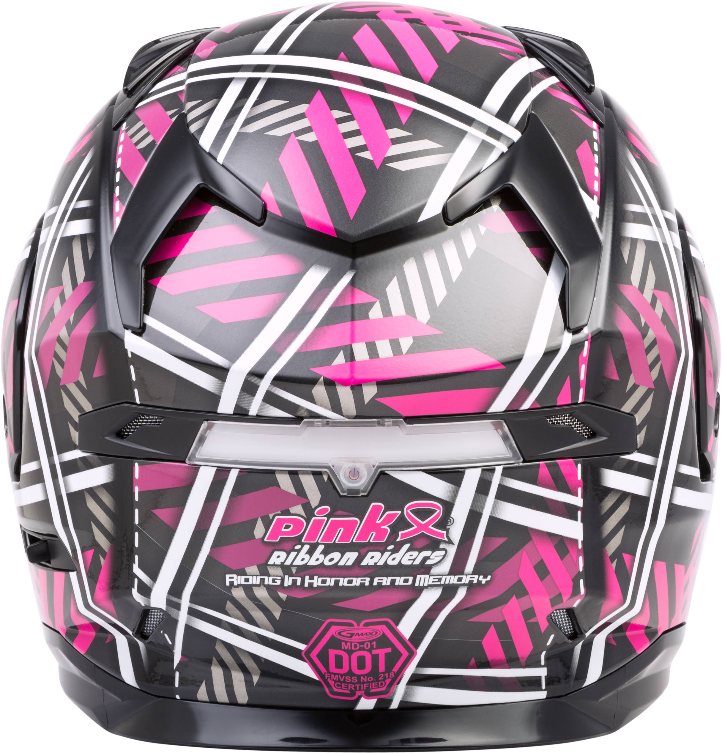 GMAX (G1012406) MD-01 Pink Ribbon Riders Helmet Black/Pink LG