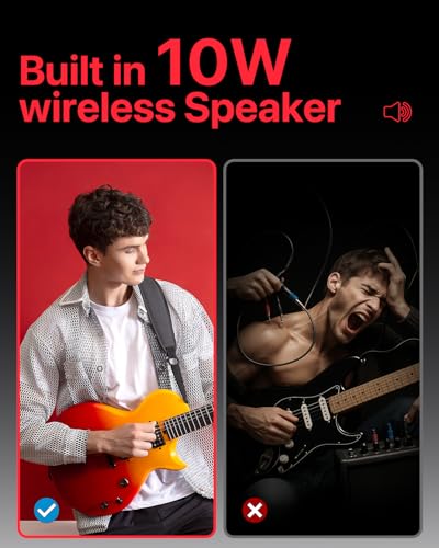 Enya Electric Guitar Inspire 39" Smart Electric Carbon Fiber Guitarra with 15W Wireless Speaker, 20 Distinct Tones, Onboard Presets, Charging Cable, Adjusting Wrench, and Gig Bag