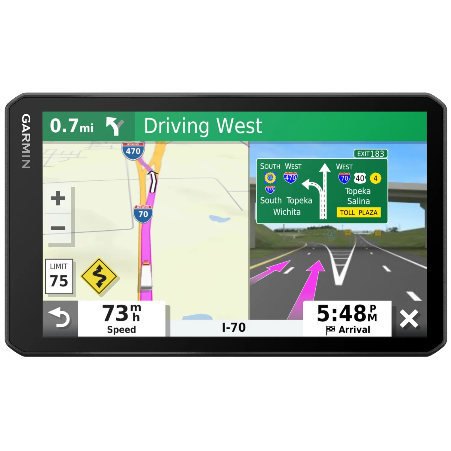 Garmin Dezl OTR700 7" GPS Truck Navigator (010-02313-00) with Accessory Bundle