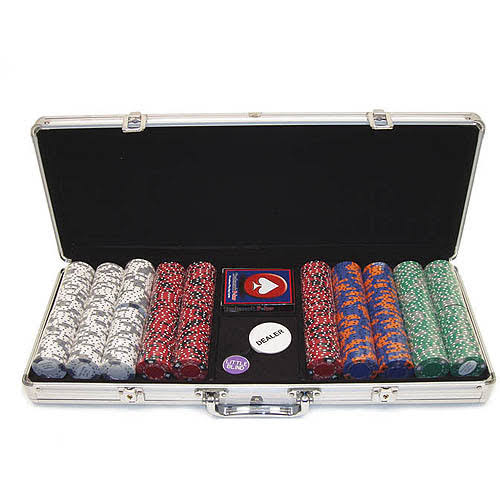 Trademark Poker 500 11.5g 4 Aces Poker Chip Set with Aluminum Case 10-1003-5001s