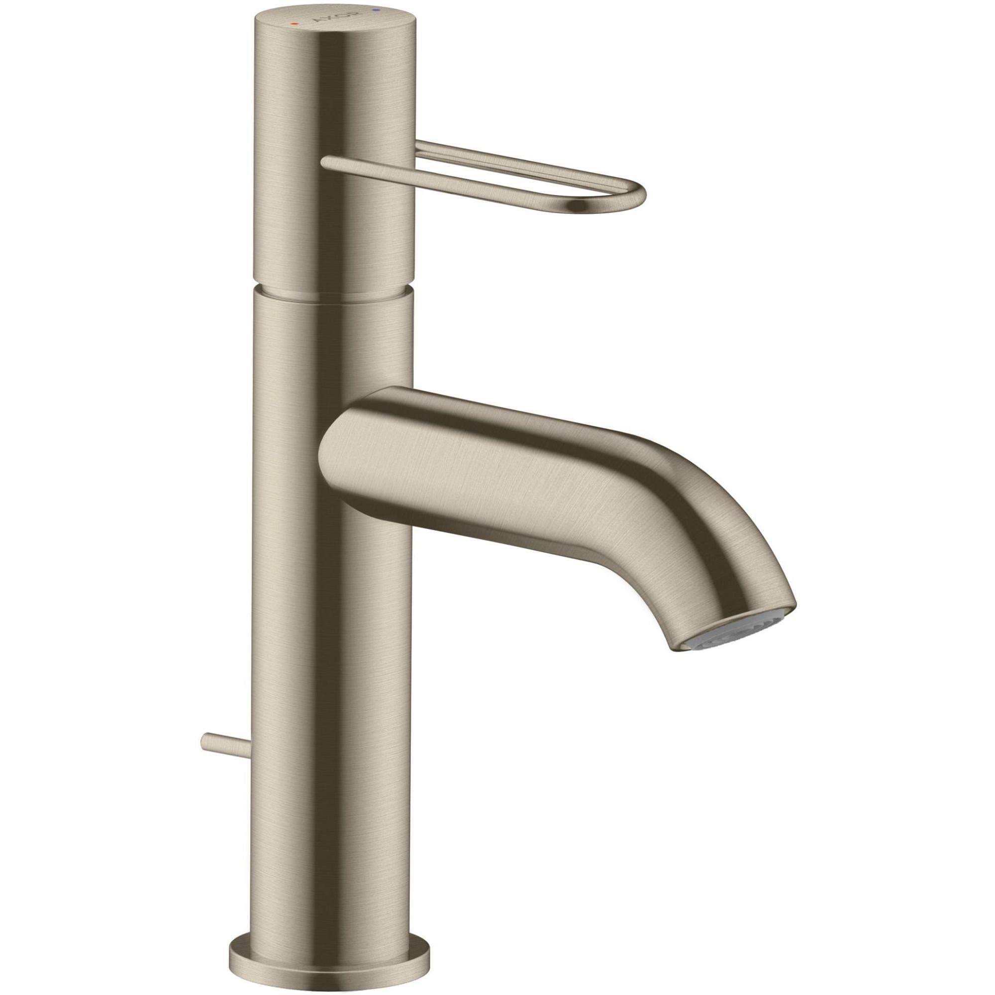 Axor 38023 Uno Loop 100 1.2 GPM Single Hole Bathroom Faucet with Pop-Up Drain Assembly - Brushed Nickel
