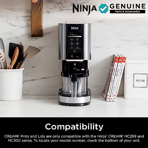 Ninja NC301 CREAMi Ice Cream Maker, for Gelato, Mix-ins, Milkshakes, Sorbet, Smoothie Bowls & More, 7 One-Touch Programs, with (2) Pint Containers & Lids, Compact Size, Perfect for Kids, Silver