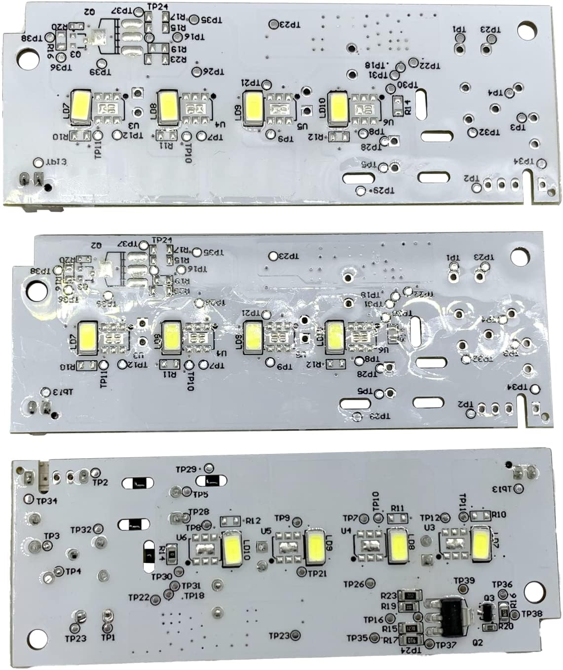 W10515058 / W10515057 LED lights (2) and LED Drivers Compatible With Whirlpool Kenmore Maytag(Note: No plastic case, only PCD board)
