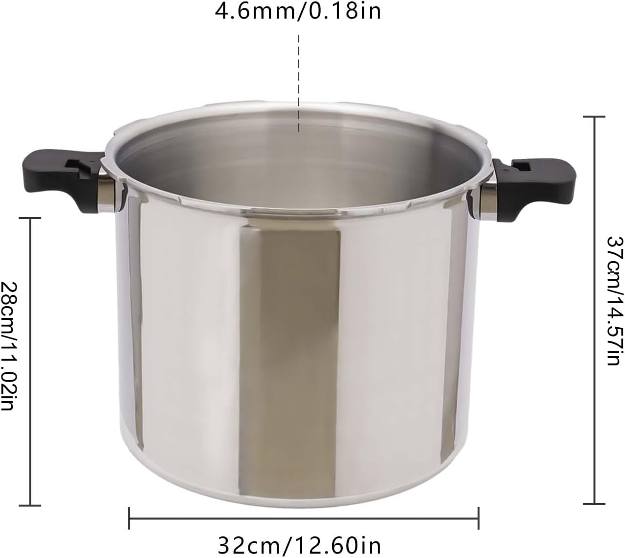 Pressure Canner 22-Quart, Stainless Steel Pressure Canner 22 Quart Induction, Aluminum Pressure Cooker Built-in Pressure Gauge with Rack, Silver