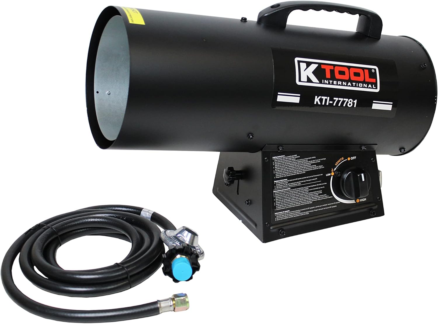 Propane Heater Industrial Space Heater for Garage and Workshop 40,000-60,000 BTU Forced Air Heater K Tool International KTI77781