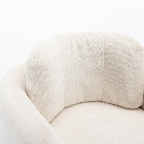 Accent Chair, Accent Chairs for Living Room with Backrest and Armrest, Upholstered Living Room Chairs in Velvet, Comfy Armchair Reading Chair for Bedroom, Small Space, Office, Reading Room, Orange