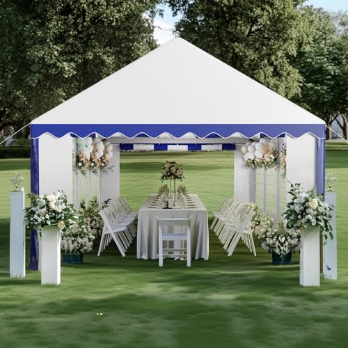 GREEN PARTY 20x40FT Party Tent Heavy Duty, Large Wedding Event Shelters with 7 Carry Bags & Removable Sidewalls, Outdoor Canopy Gazebo Commercial Tents for Parties Carport Camping Garden Patio