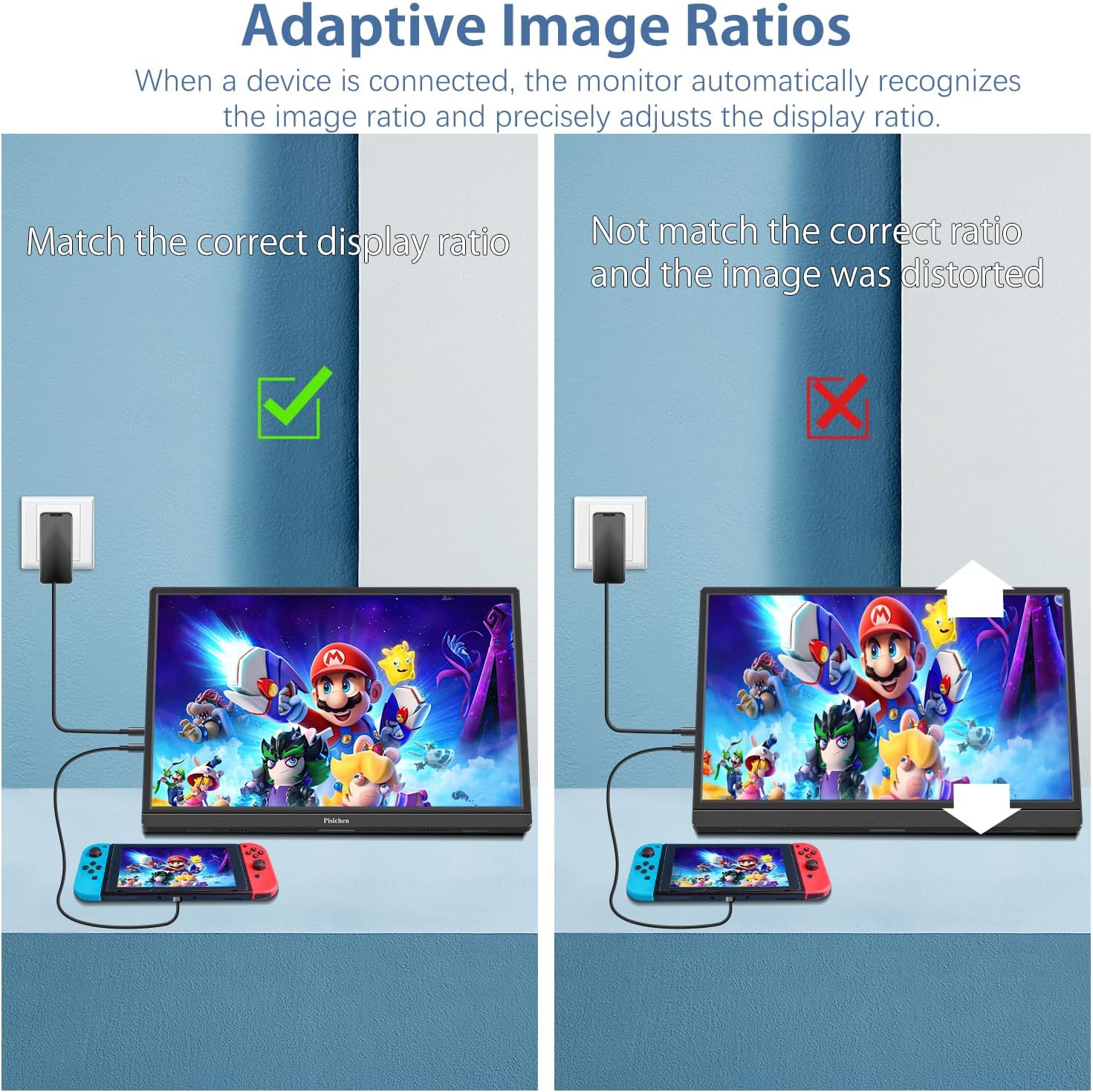 Portable Monitor Touchscreen 16 Inch FHD 1920x1200P HDMI USBC Travel Touch Screen Monitor IPS Display for PC Laptop Computer Ras Pi, 300cd/㎡, Built-in Speakers