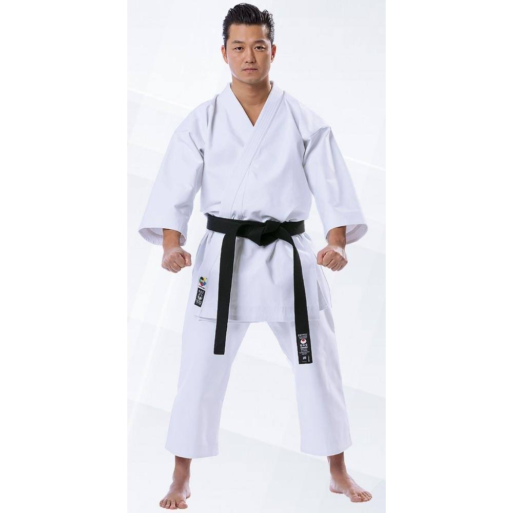Tokaido WKF Kata Master Gi - Silver 12oz Japanese Cut White / #5 - Up to 5& 11x22