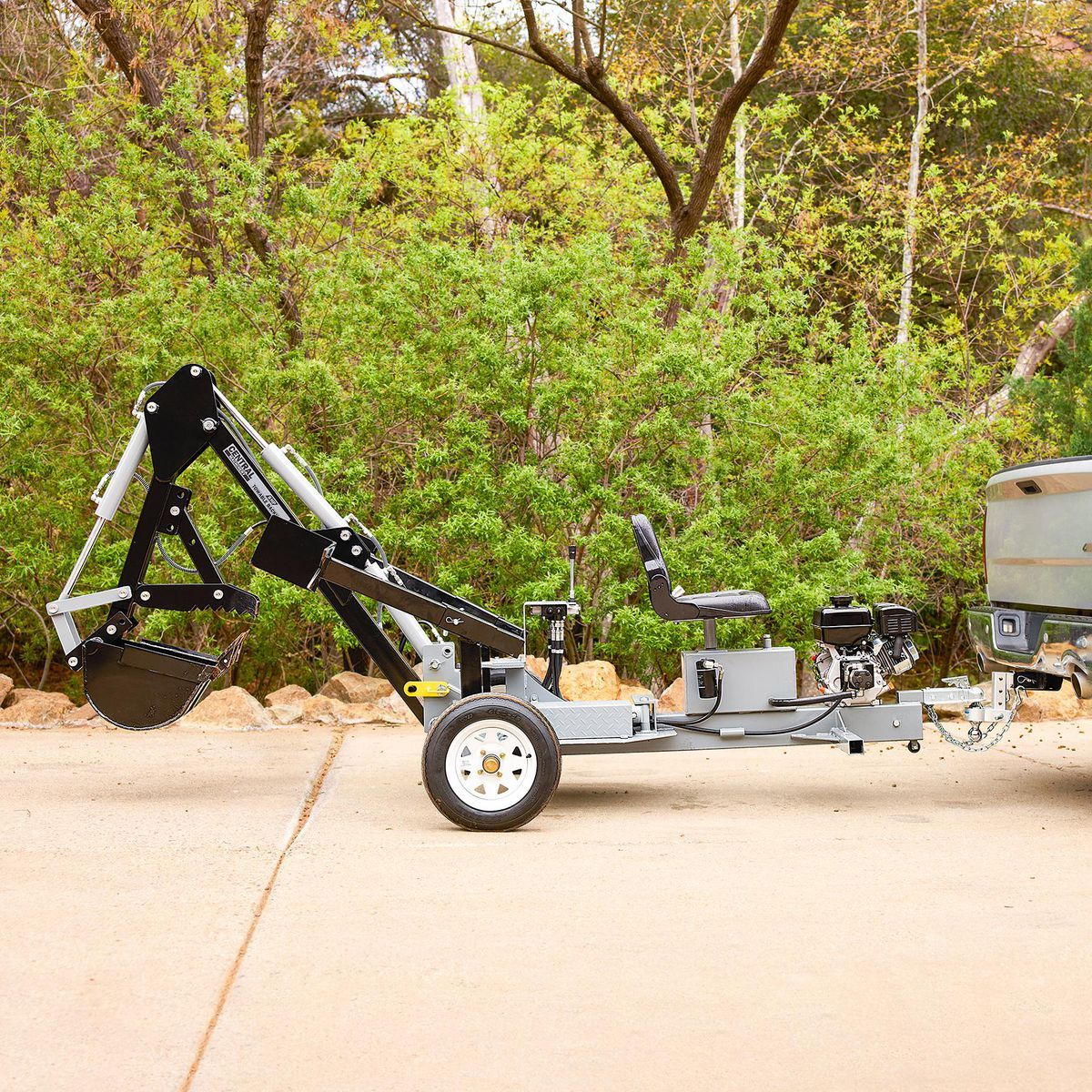 CENTRAL MACHINERY 8 HP Towable Backhoe