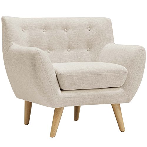 Modway Remark Mid-Century Modern Loveseat With Upholstered Fabric In Teal