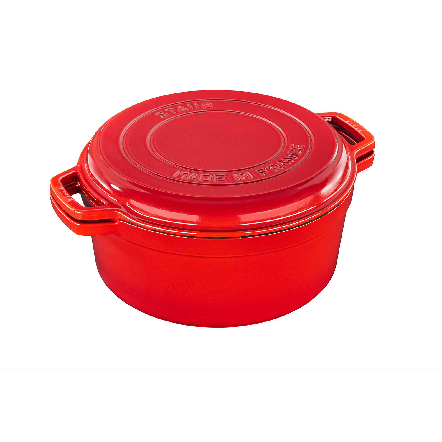 Staub Cast Iron 7 Qt. Braise u0026 Grill - Dark Blue