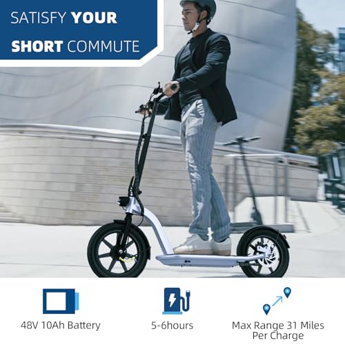 Hiboy VE1 PRO Electric Scooter - Electric Scooter for Adults - 16" Pneumatic Tires - 31 Miles Long Range & 23Mph Folding Commuter Escooter
