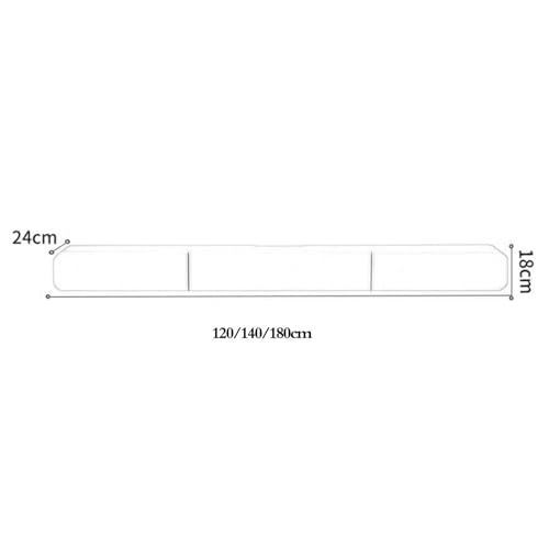 Small Apartment TV Cabinet Floating TV Unit for Living Room Modern Wall-Mounted TV Storage Space-Saving TV Console Wall-Mounted Media Shelf Furniture(Black,180 * 18 * 24cm)