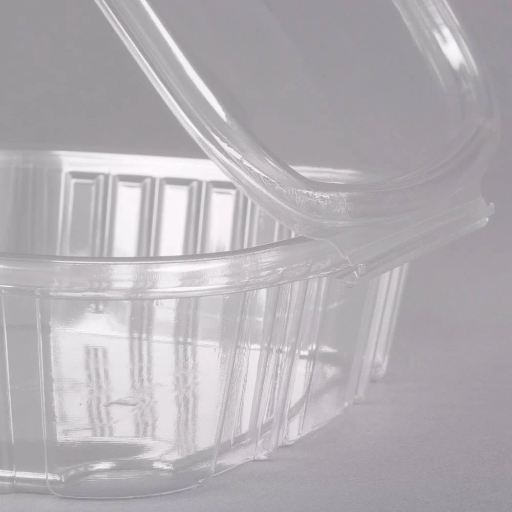 Genpak AD24 24 oz. Clear Hinged Deli Container - 200/Case
