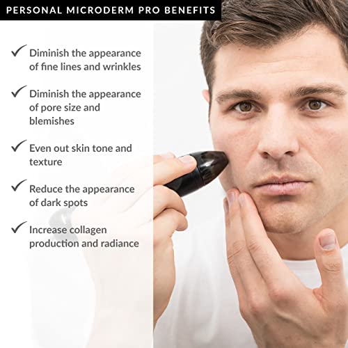 PMD Personal Microderm Pro - At-Home Microdermabrasion Machine with Kit for Face & Body - Exfoliating Crystals and Vacuum Suction for Fresh and Radiant Skin - High & Low Speed Options