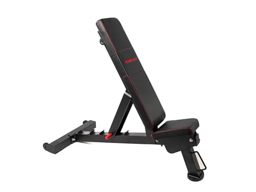 PowerBench 2.0 Adjustable Weight Bench, 7 Positions, Built-in Wheels & Handle, Innovative Equipment for Home & Commercial Gyms, Versatile Workout Bench