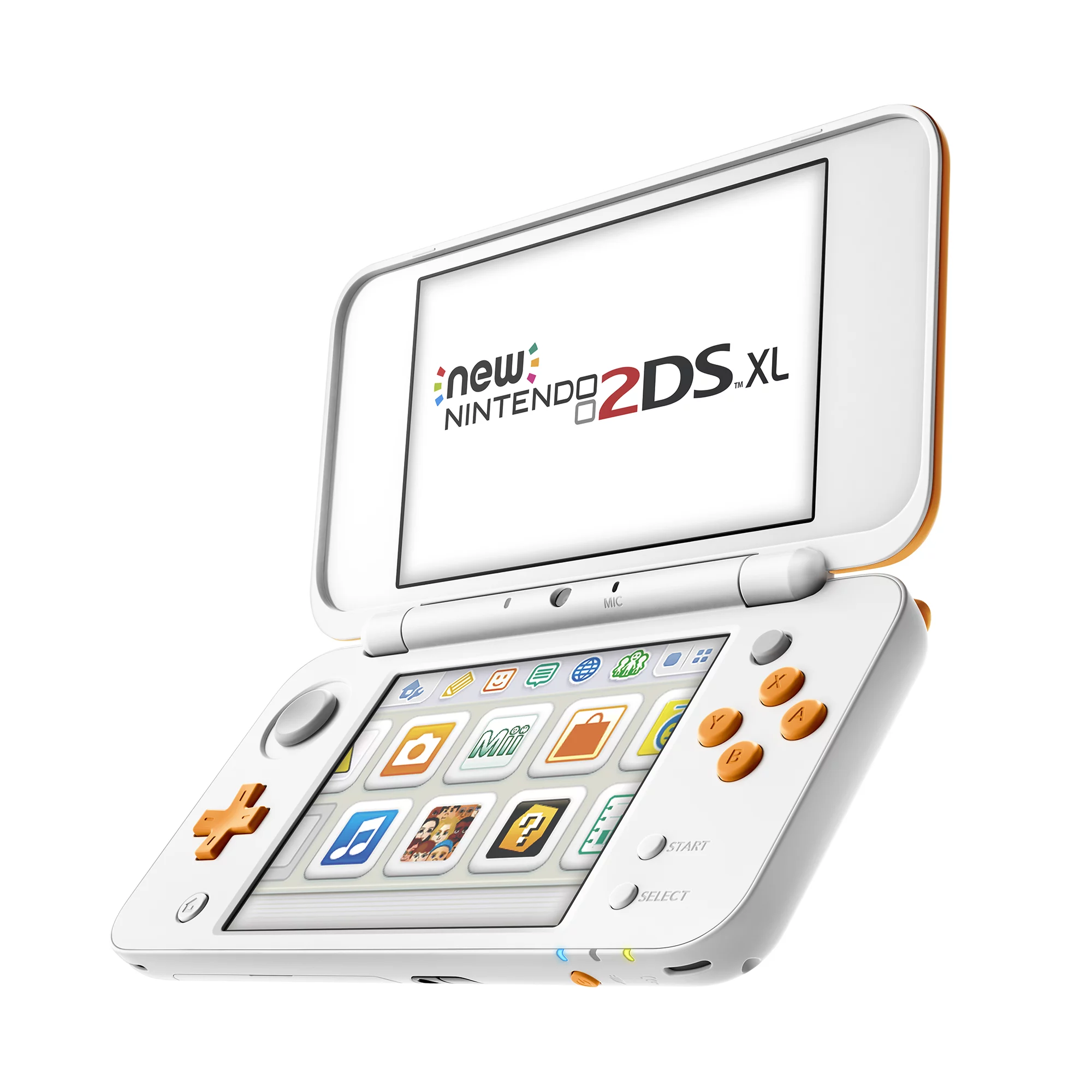 New Nintendo 2DS XL System w/ Mario Kart 7 Pre-installed, Orange & White