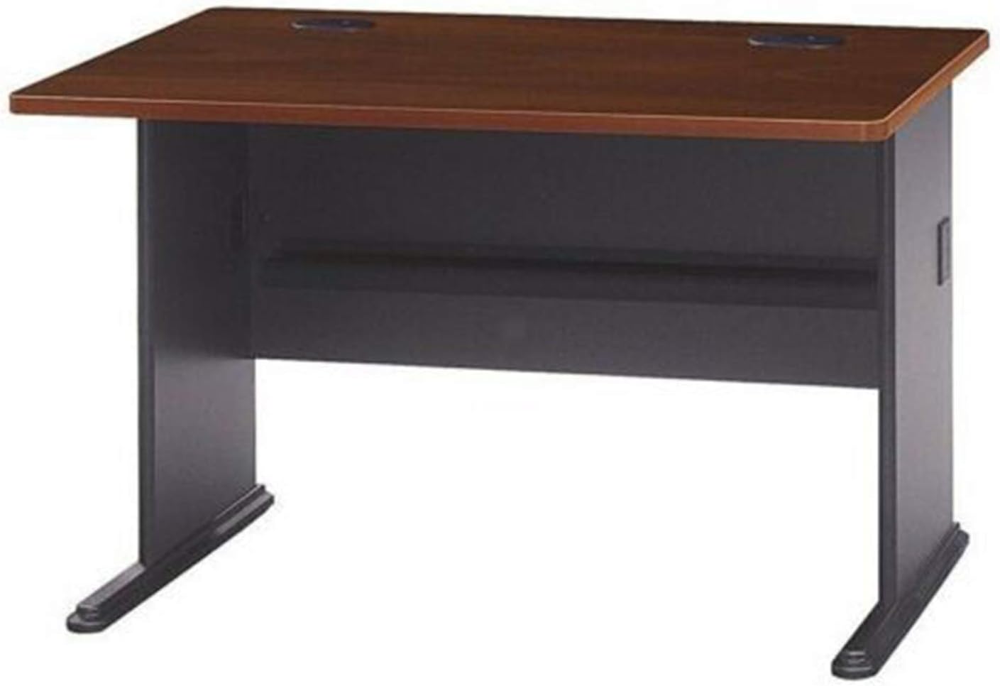 Cherry 48 Inches Modern C-Leg Shape Desk Table Computer Study Writing PC Laptop Workstation Gaming File Furniture Home Office Corner Wood 47.52" W x 26.81" D x 29.80" H