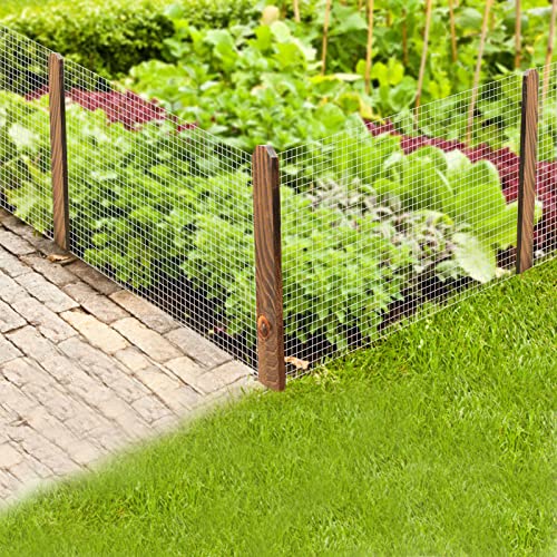 Hardware Cloth 1/4inch 36inx100ft Galvanized After Welding Square Metal Mesh Wire Mesh Fencing Wire Diameter 0.8mm Wire Chicken Coop for Vegetables Garden Animal Enclosure