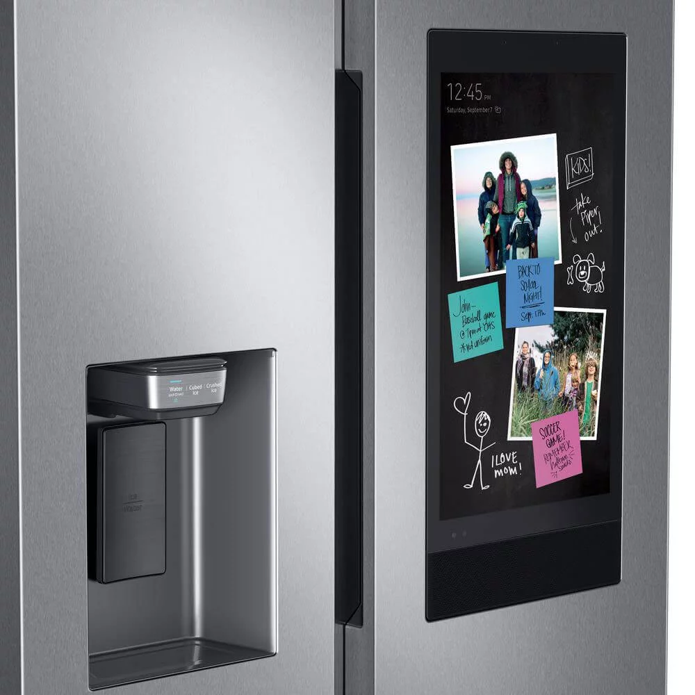 Samsung RS27T5561SR 26.7 Cu. Ft. Stainless Side-by-Side Refrigerator with 21.5 inch Touch-Screen Family Hub