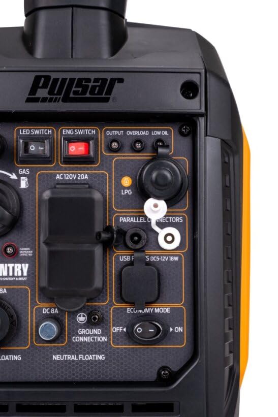 Pulsar 9500 Watt Tri Fuel Portable Inverter Generator, Remote Electric Start, CO Sensor, Parallel Capable, Super Quiet, Use for RV, Camping, Outdoor & Home, Gasoline, Propane, Natural Gas, NED95TiSRCO