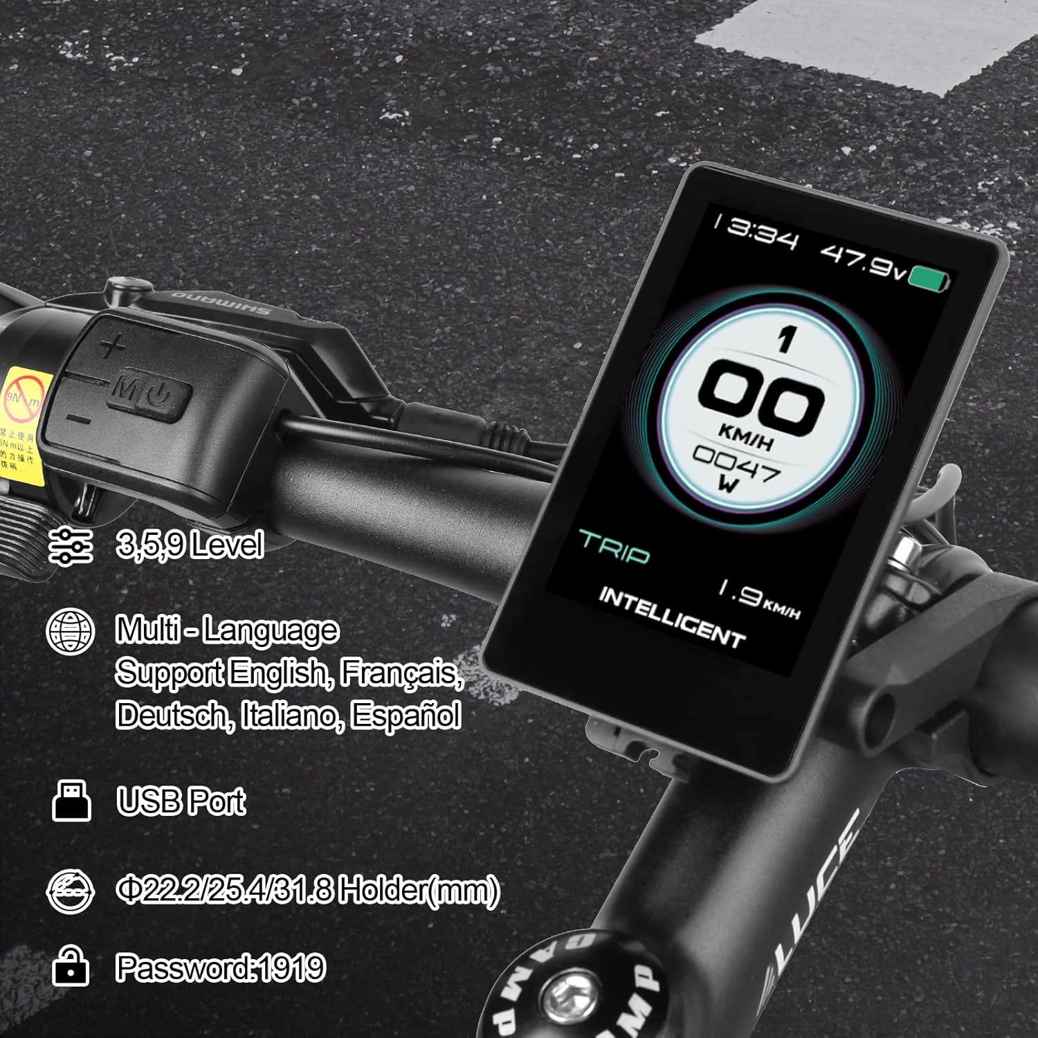 BAFANG Electric Bike Motor Kit Mid Drive BBS02B 48V 500W Bicycle Conversion Kit Ebike fit with BB68-73mm MTB Commuter Bikes with Optional Hailong Shark Battery & Rear Rack Battery with Charger