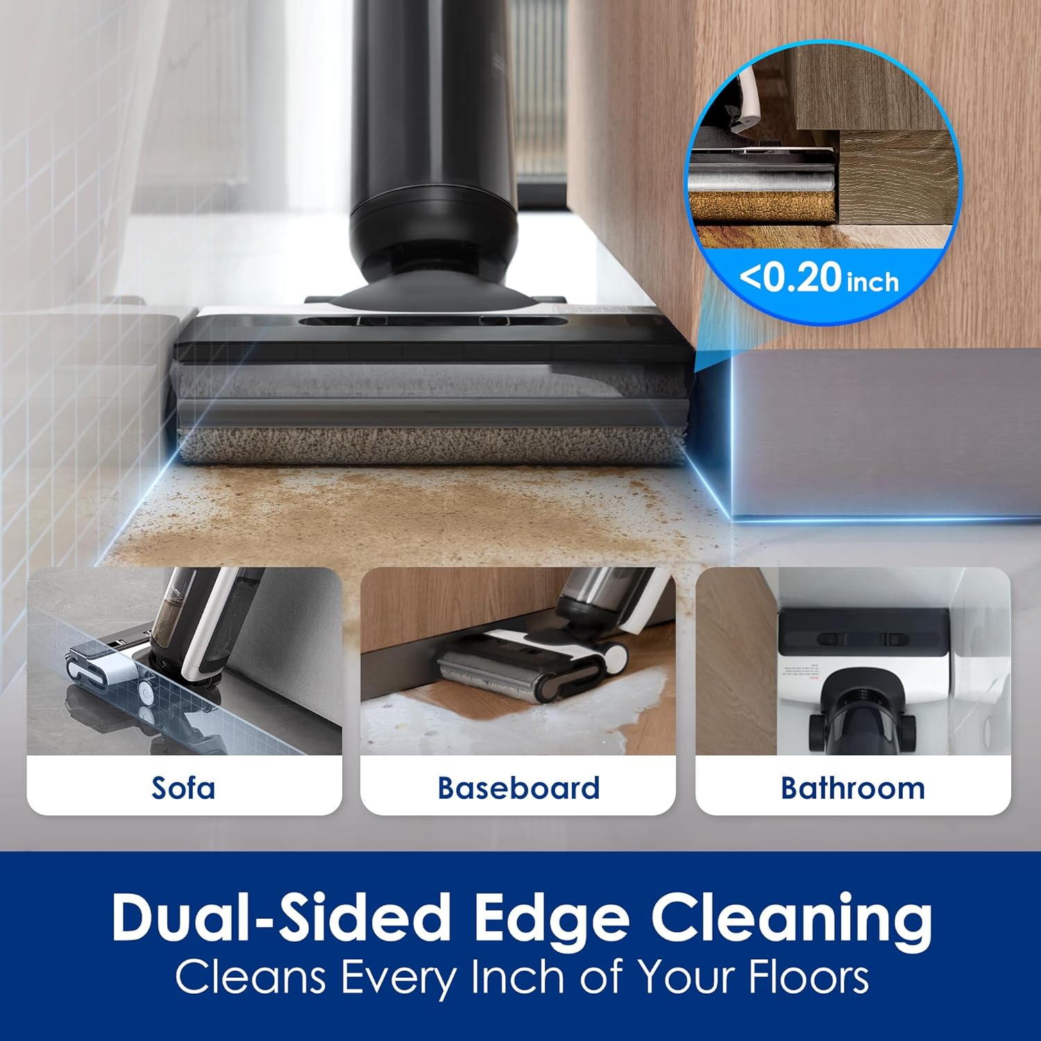 Tineco Floor ONE S6 Cordless Wet Dry Vacuum Floor Cleaner Washer A11 Pet Cordless Stick Vacuum Cleaner