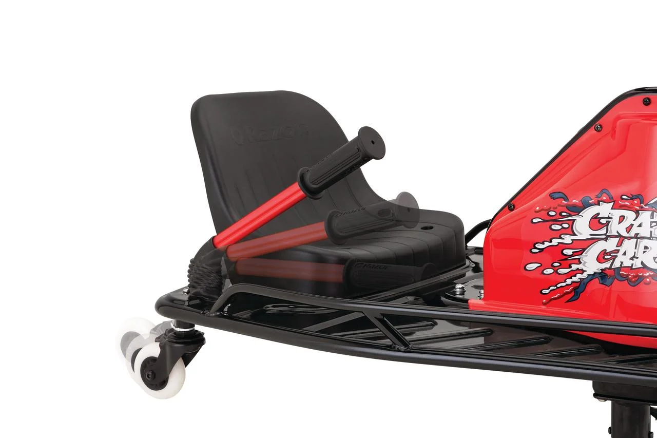Razor Crazy Cart - 24V Electric Drifting Go Kart for Kids 9 and up- Variable Speed, Up to 12 mph, Drift Bar for Controlled Drifts