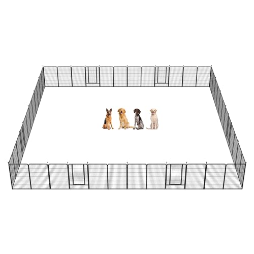 FXW Instant Dog Playpen, Portable Pet Fence for Outdoor, RV Trips, and Camping, 40inch, 16 Panels for Medium and Large Dogs│Patented