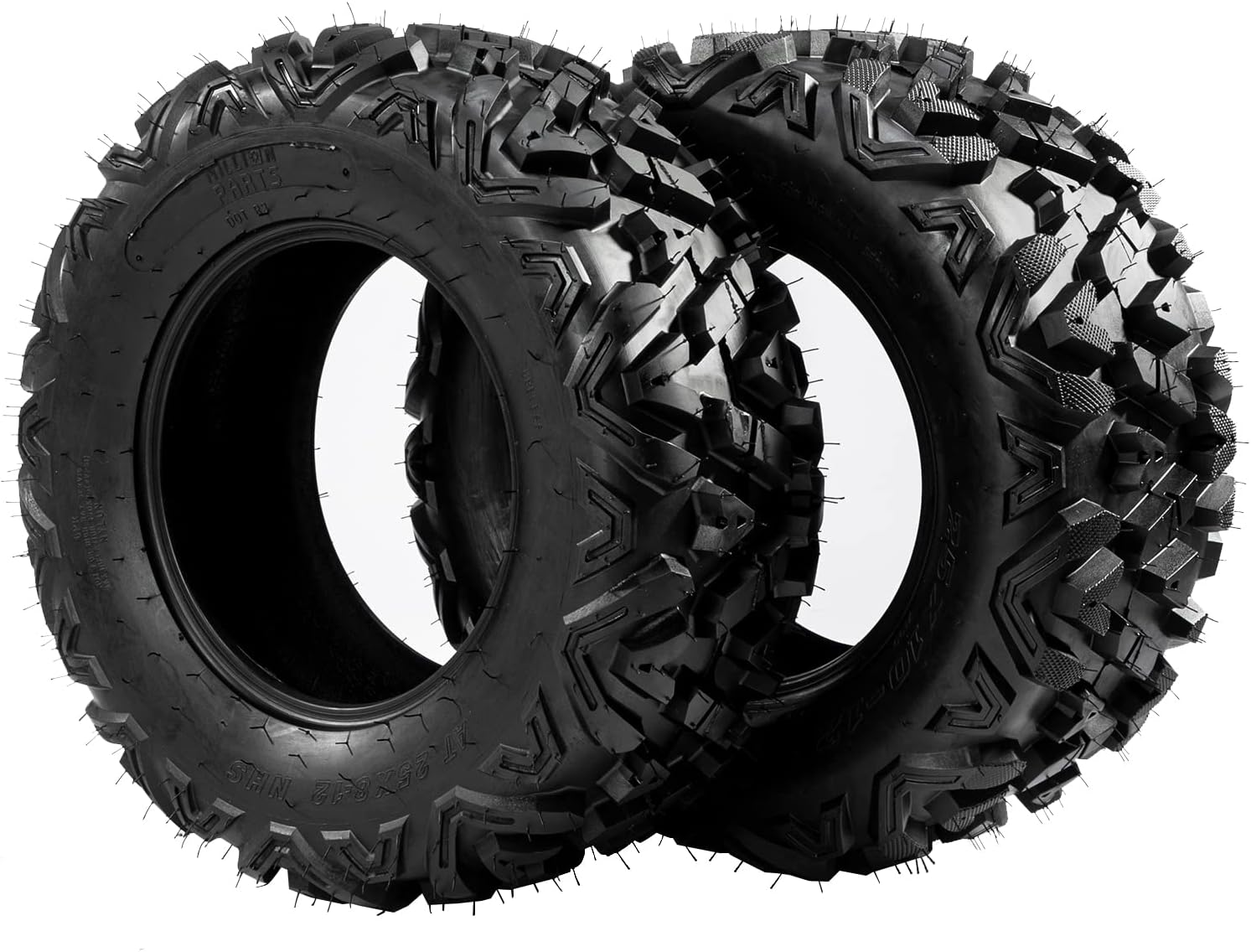 Motorhot 2PCS 26x11-12 ATV/UTV 6 PLY Rear Tires, 26x11x12 26-11/12 Tubeless Tires
