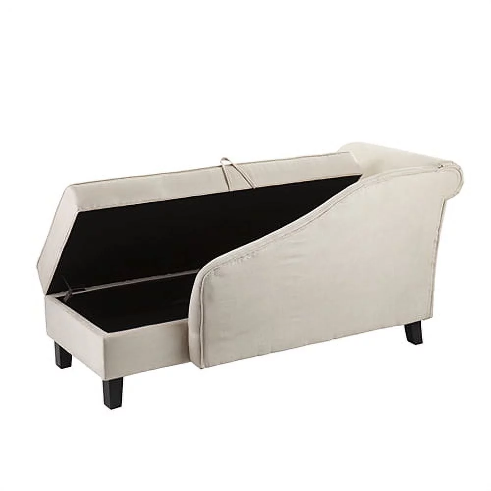 Longino Chaise Lounge w/ Storage, Khaki