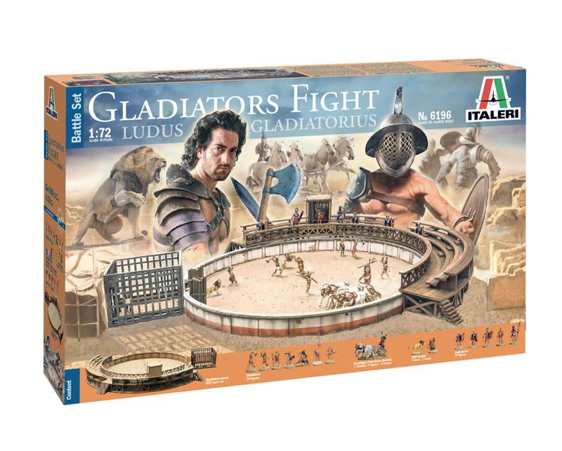 Italeri 6196 Gladiators Fight &Ludus Gladitorius& 1/72 Scale Battle Set