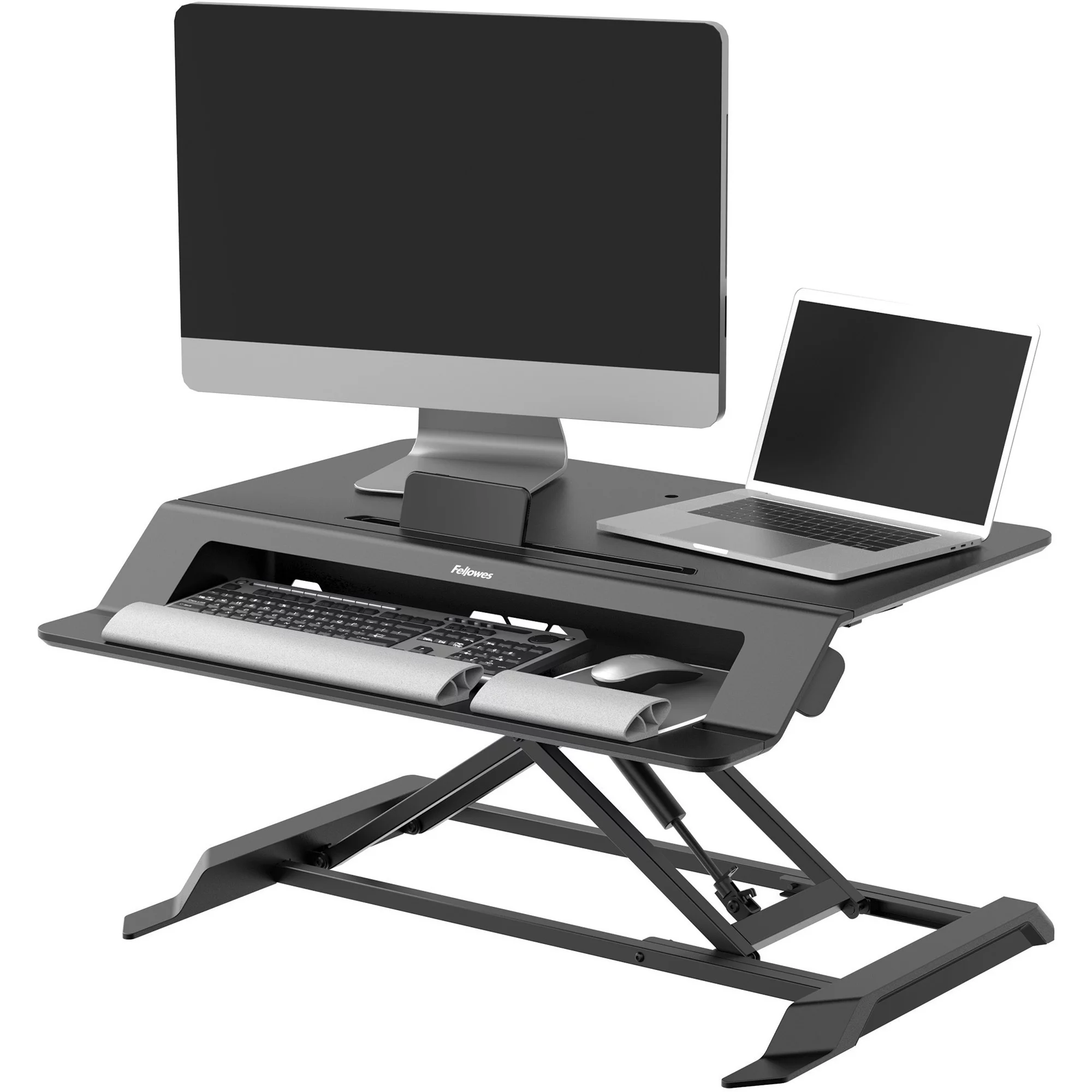 Fellowes, FEL8215001, Lotus LT Sit-Stand Workstation, 1 Each, Black