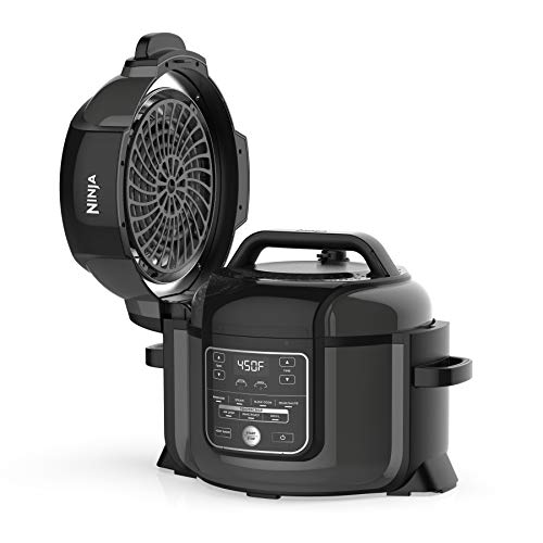 Ninja FD401 Foodi 8-qt. 9-in-1 Deluxe XL Cooker & Air Fryer-Stainless Steel Pressure Cooker
