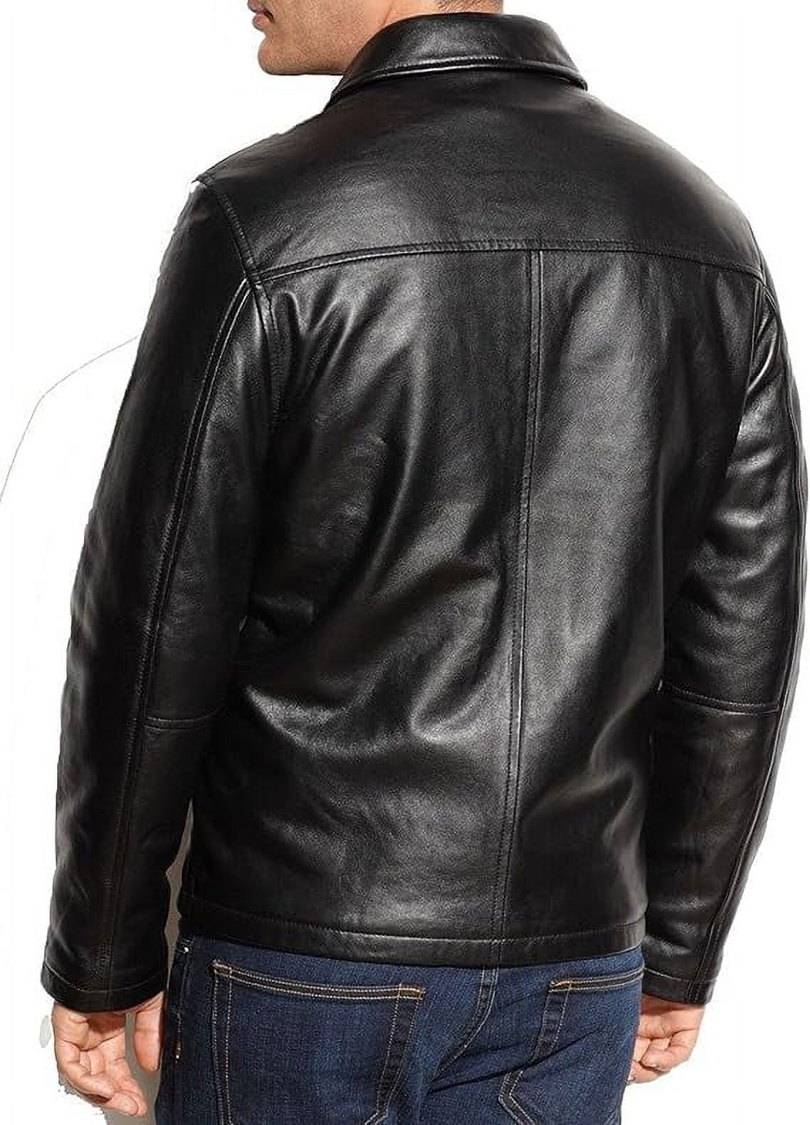 New Genuine Lambskin Leather Designer Jacket Motorcycle Biker Men's S M L XL A150 - Curated Treasures Market