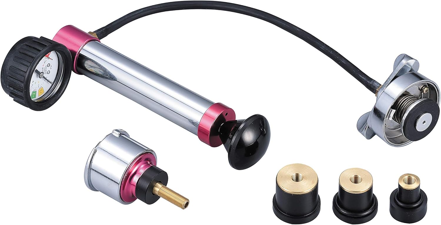 kauplus Cooling System Pressure Test Kit, Universal Radiator Pressure Tester, Pump Type