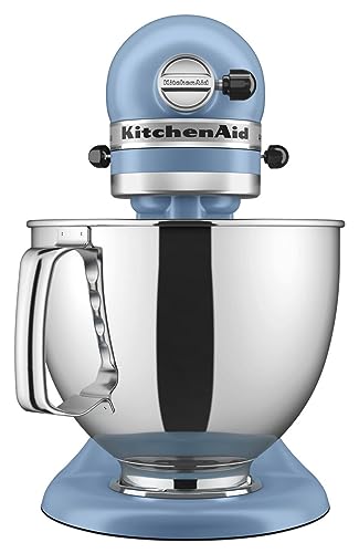 KitchenAid Artisan Series 5 Quart Tilt Head Stand Mixer with Pouring Shield KSM150PS, Removable bowl, Aqua Sky