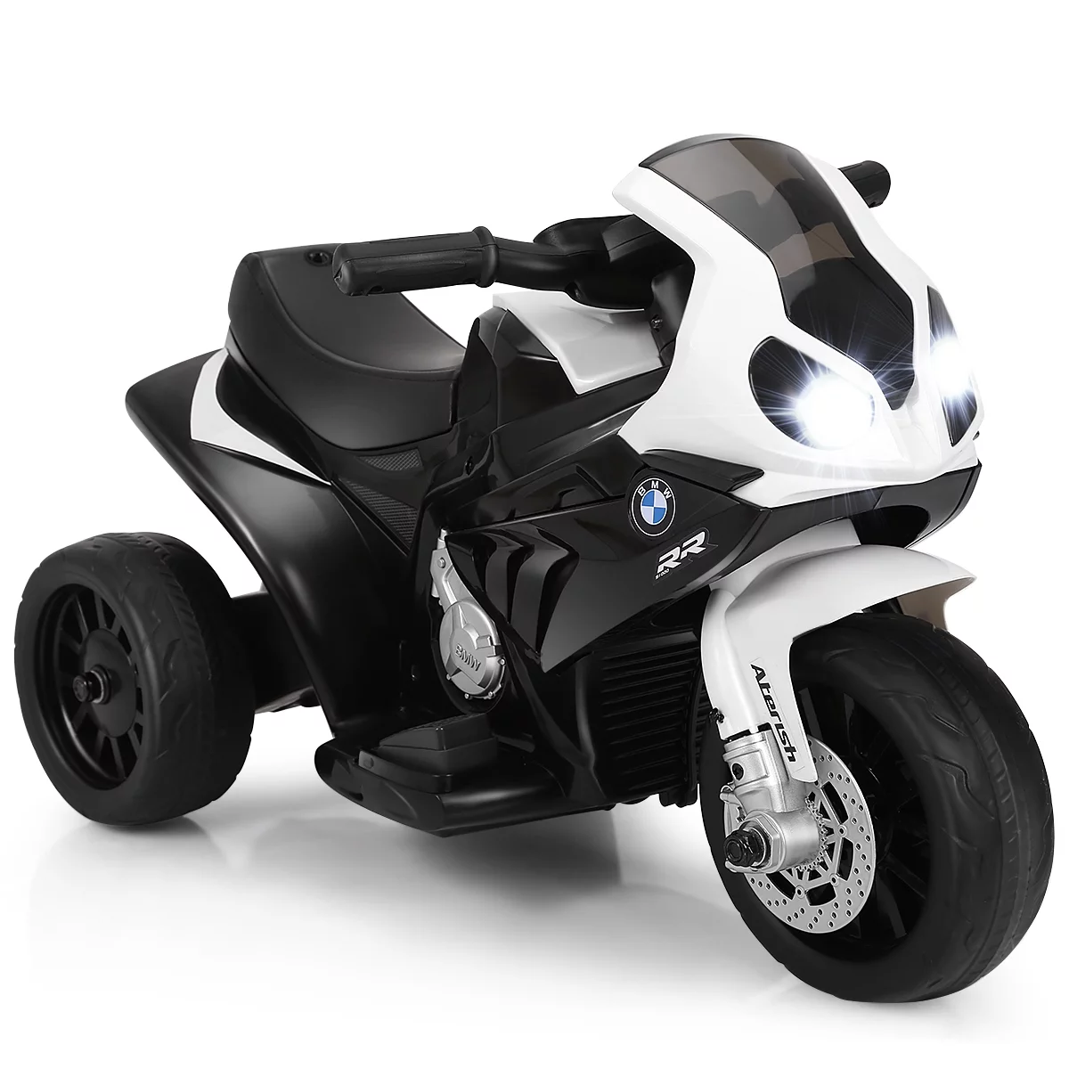 Costway Kids Ride On Motorcycle BMW Licensed 6V Electric 3 Wheels Bicycle with Music & Light (Suitable for 18-36 Months Age)