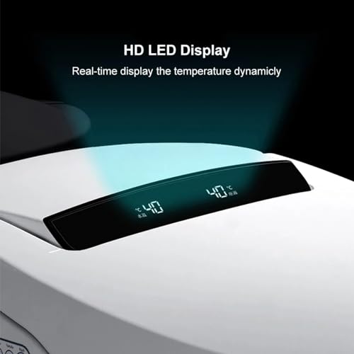 Homary Modern Smart Toilet, One-Piece 1.27 GPF Toilet Intelligent Elongated Bidet Toilet Auto Flush, Foot Sensor Operation, Heated Seat, Warm Water and Dry, Air Dryer, Digital Display