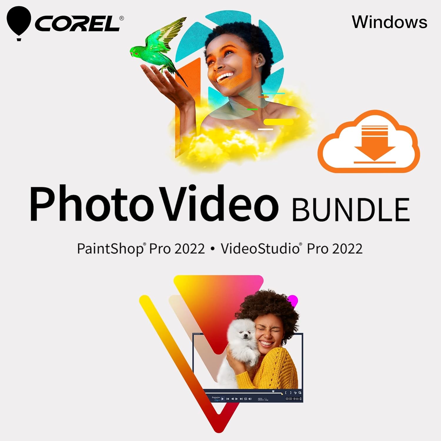 Corel Photo Video Pro Bundle 2022 | PaintShop Pro + VideoStudio | Photo and Video Editing Software [PC Download]