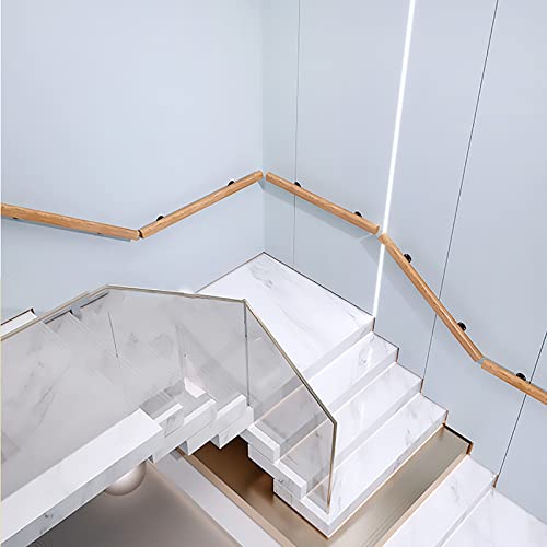 Wooden Handrails, 1-20ft Non-Slip Staircase Handrail, for Home Garden Corridor Lofts Kindergarten Guardrail Decking Railings, Wall Mounted Barrier-Free Staircase Grab Bar for Elderly (Size : 7ft)