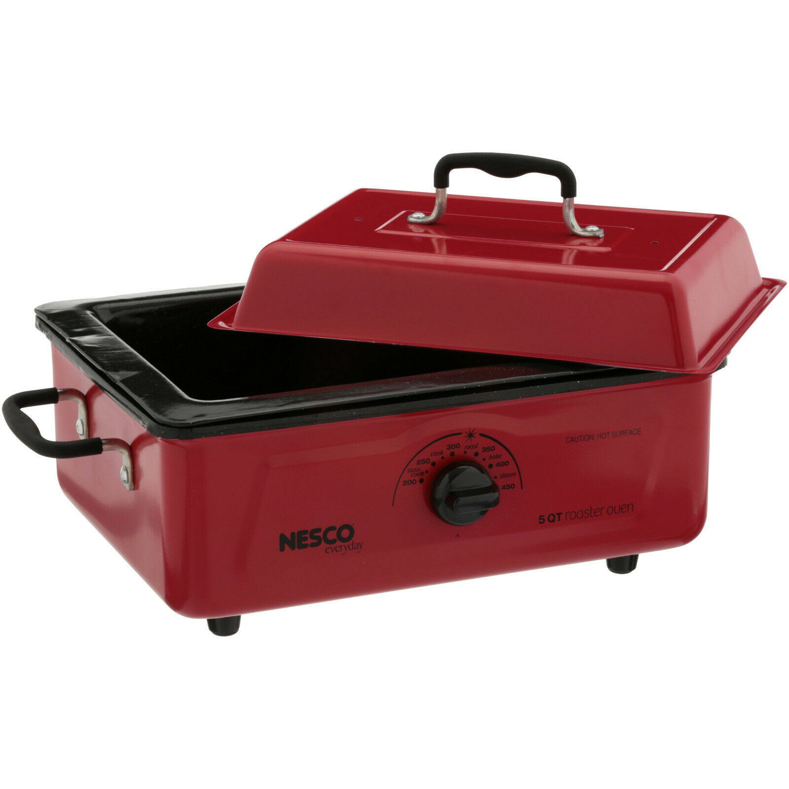 Nesco 5 qt. 600 Wt. Roaster Porcelain Cookwell Red Limited VersionLimitd Stock